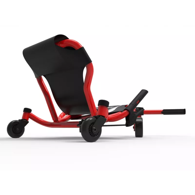 EzyRoller Spinner X go-kart da cavalcare - a propulsione con rotazione a 360° - rosso