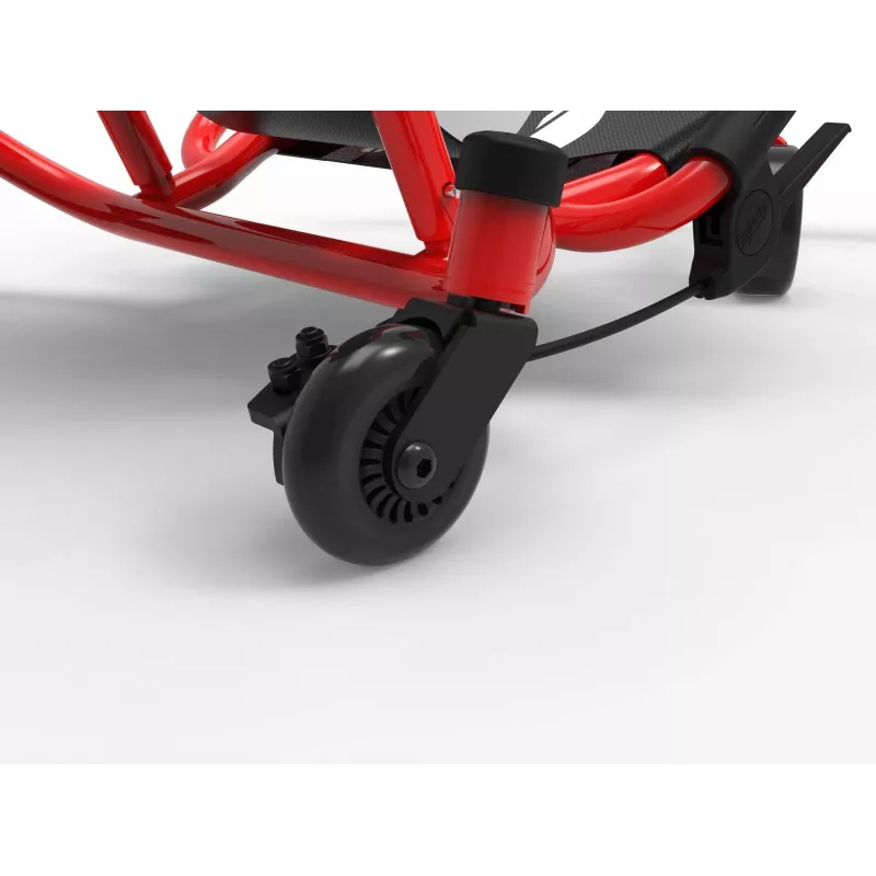 EzyRoller Spinner X go-kart da cavalcare - a propulsione con rotazione a 360° - rosso