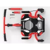 EzyRoller Spinner X go-kart da cavalcare - a propulsione con rotazione a 360° - rosso