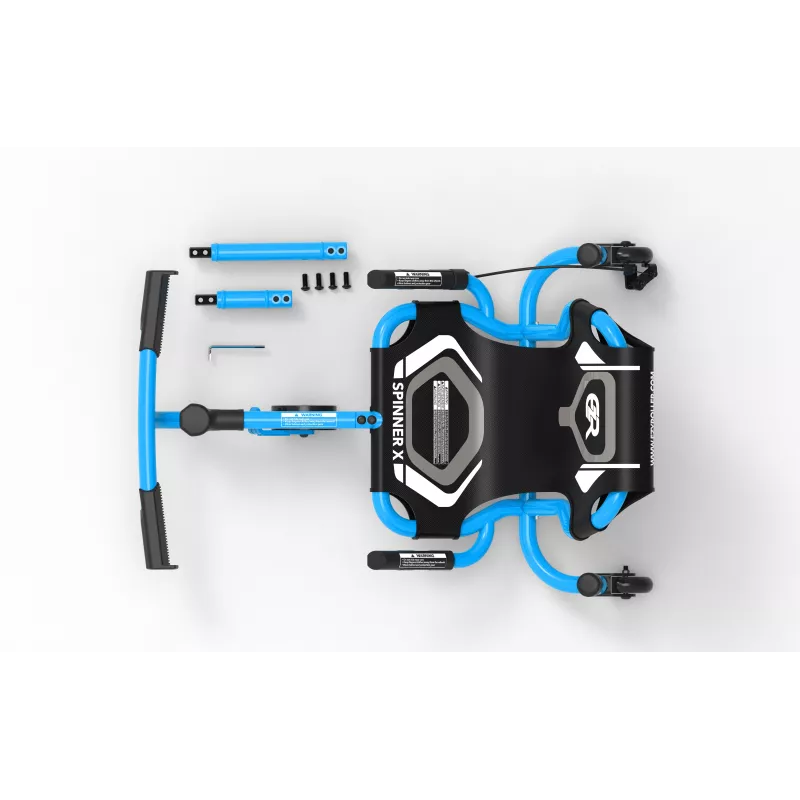 EzyRoller Spinner X blu giocattolo da cavalcare drift 360° per bambini da 4-12 anni