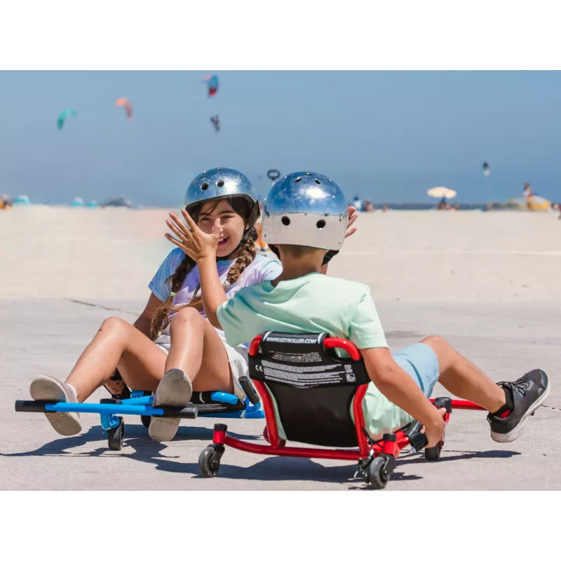 EzyRoller Spinner X verde drift ride-on 360° per bambini 4-12 anni
