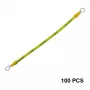 HISMART cavo di terra con connettori per pannelli solari, rame, 4 mm², 20 cm, 100 pz.