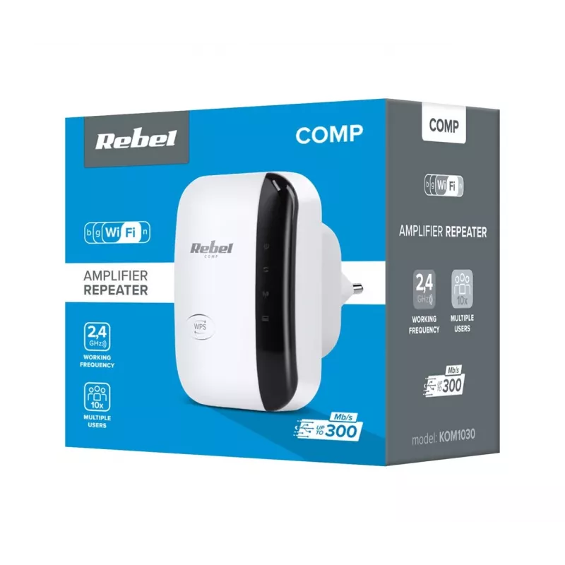 Rebel Amplificatore di segnale Wi-Fi KOM1030 bianco
