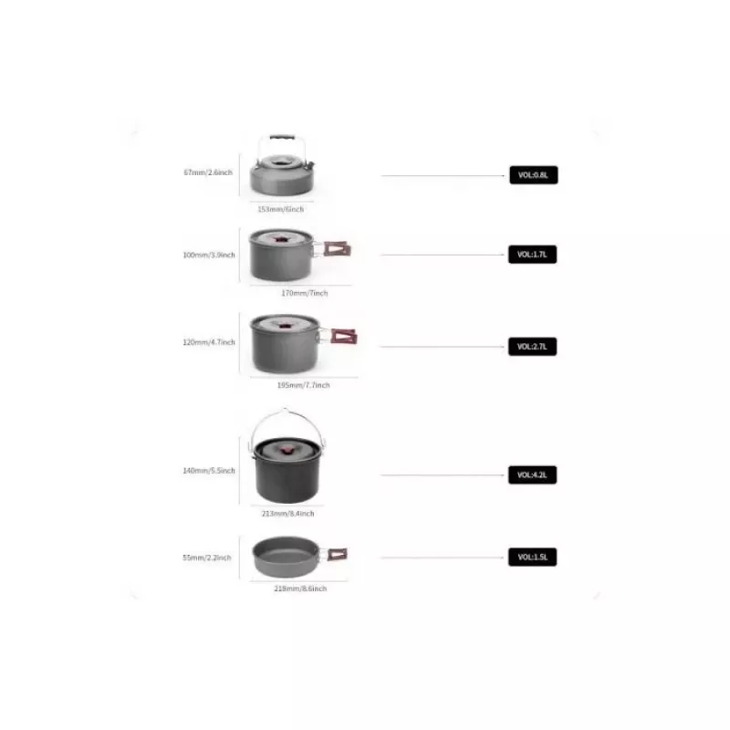 FIREMAPLE Fire-Maple Set di stoviglie da campeggio Feast FMC-212