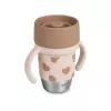 Beaba BigLove Bicchiere da allenamento in acciaio inox 360° 250 ml rosa