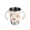 Beaba BigLove Bicchiere da allenamento in acciaio inox 360° 250 ml rosa