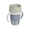 Beaba Bicchiere da allenamento in acciaio inox 360° Pebble Grey