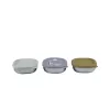 Beaba Set di contenitori per alimenti in acciaio inox con coperchi in silicone, 3 pezzi, Adventure Collection
