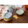 Beaba Set di contenitori per alimenti in acciaio inox con coperchi in silicone, 3 pezzi, Adventure Collection