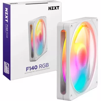 Ventola NZXT F140 RGB White 140mm PWM con RGB indirizzabile