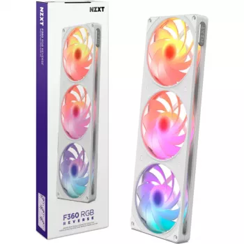 Dissipatore CPU a liquido AIO NZXT F360 RGB White Reverse 360mm