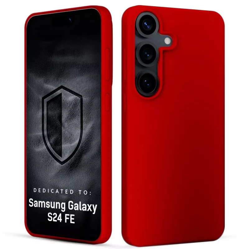3MK PROTECTION Samsung Galaxy S24 FE - 3mk Hardy Mellow Case rosso
