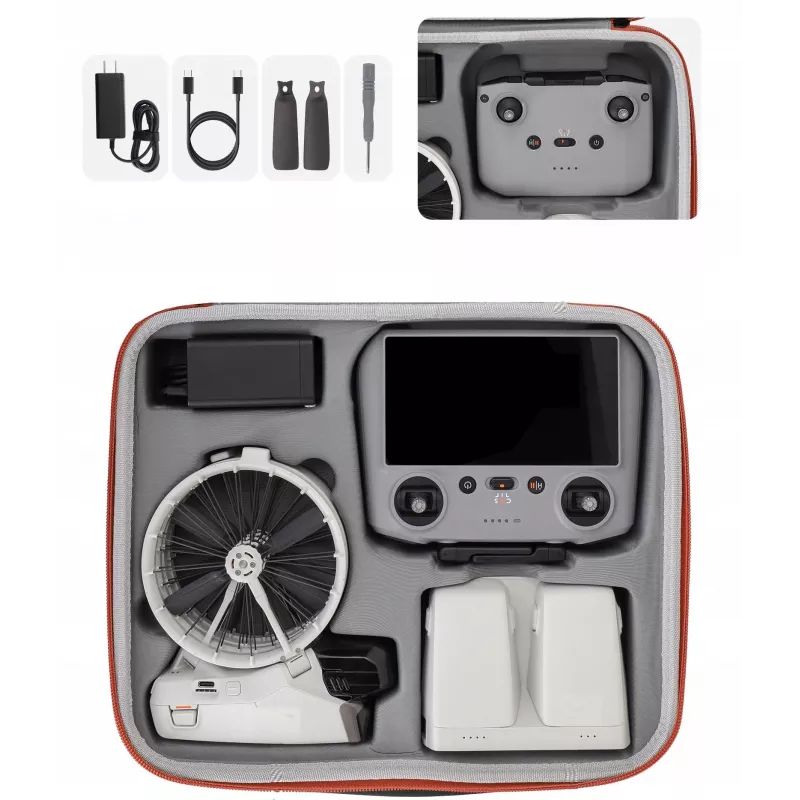 Valigia rigida XL SUNNYLIFE per drone DJI Flip e radiocomando - arancione