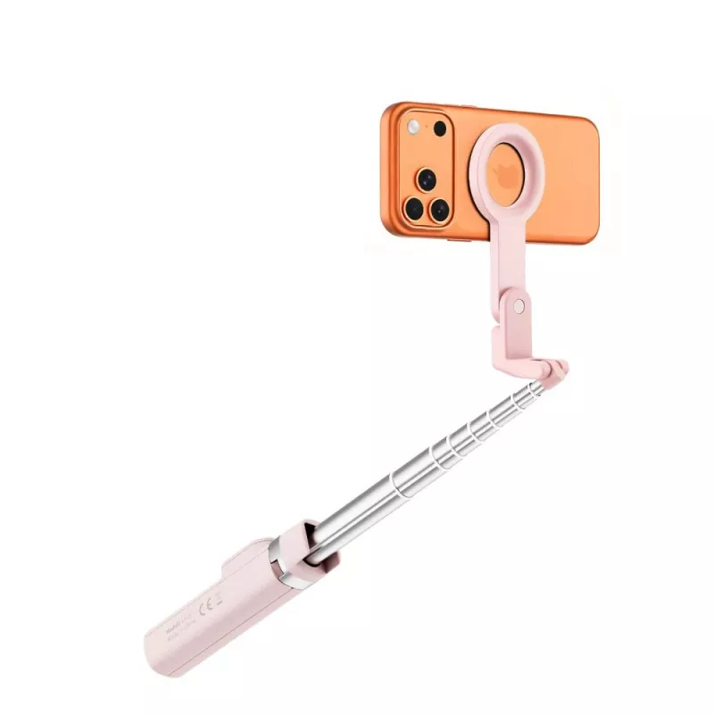 Asta selfie con treppiede Bluetooth MagSafe TECH-PROTECT L11S rosa
