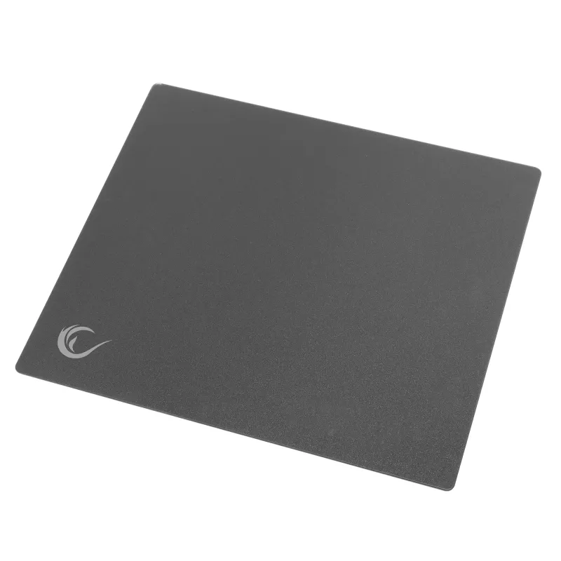 Tappetino mouse Rampage Vision Glass XL 450x400 mm vetro temperato micro-inciso nero