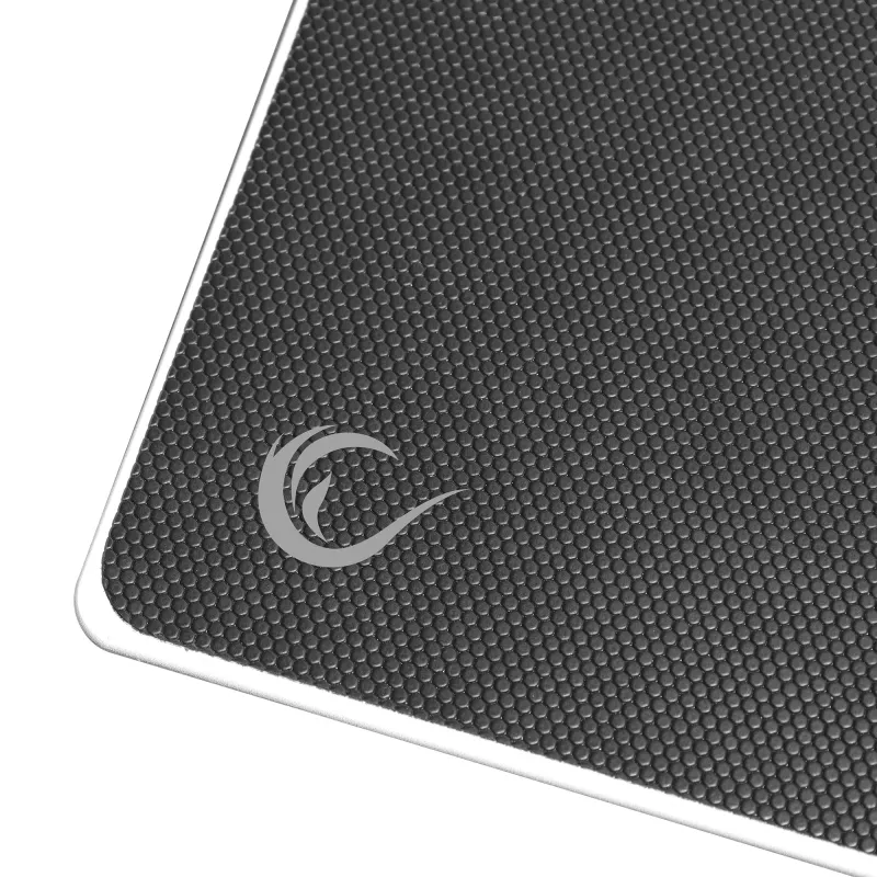 Tappetino mouse Rampage Vision Glass XL 450x400 mm vetro temperato micro-inciso nero