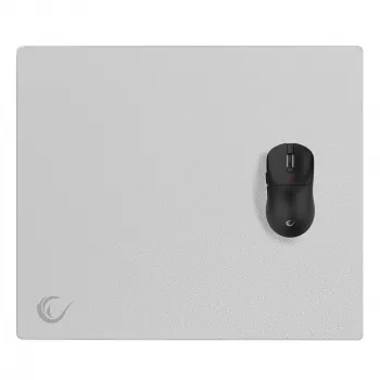 Tappetino mouse Rampage Vision Glass XL 450 × 400 mm micro-inciso grigio