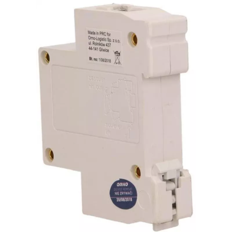Campanello filare ORNO OR-DP-SB-133, guida DIN 1 modulo, 230V AC, 85 dB, bianco/grigio
