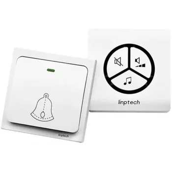 Campanello wireless LINBELL G1, 38 melodie, portata 150m, IPX7 impermeabile, ricevitore a spina, trasmettitore autoalimentato