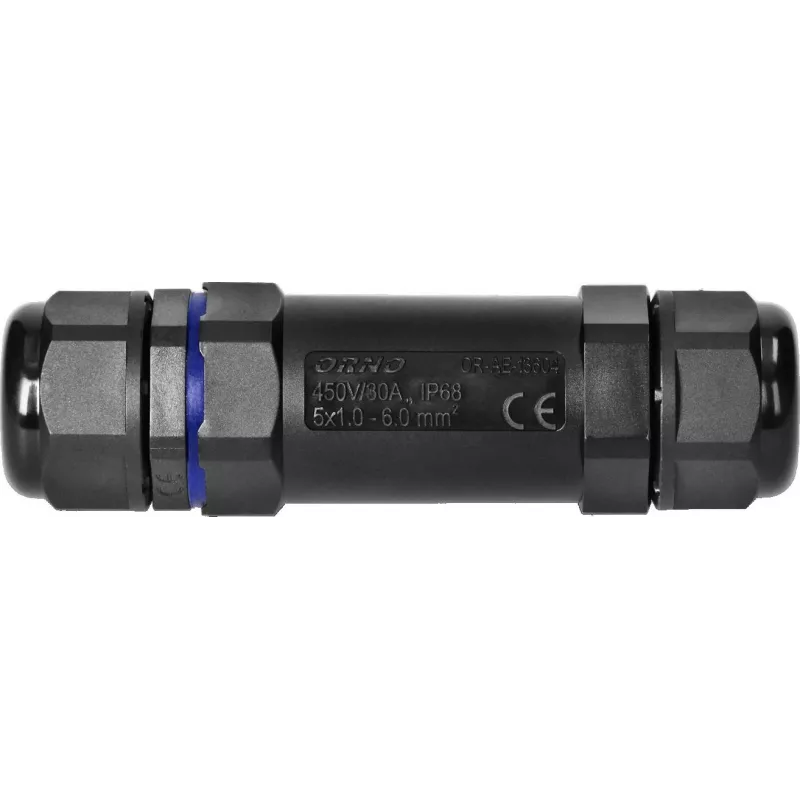 ORNO Connettore maschio dritto per cavo M25 IP68 5x6mm² 450V/30A OR-AE-13604
