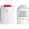 ORNO OR-MA-717 Set campanello senza fili con sensore di movimento PIR, 433 MHz, portata 80 m, 32 melodie, sensore IP44, bianco