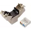 SOLARIX Modulo keystone Cat.6 STP RJ45, IDC senza attrezzi, nero