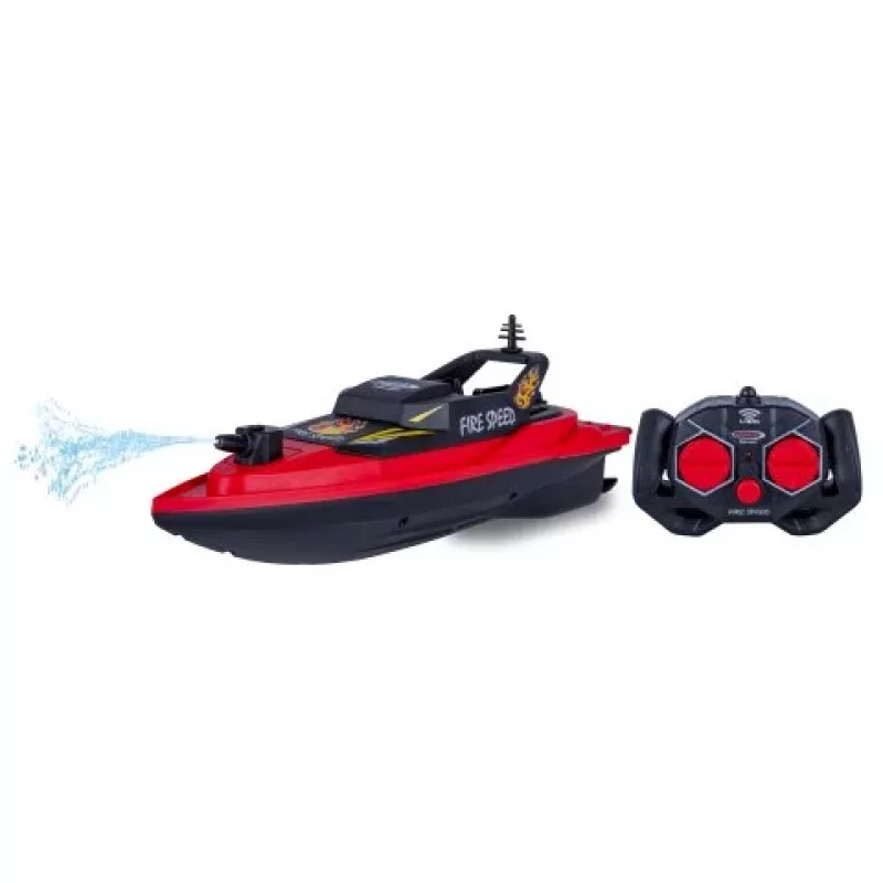 JAMARA Fire Speed RC Motoscafo antincendio 2,4 GHz con funzione getto d'acqua