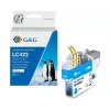 G&G Cartuccia di inchiostro compatibile per Brother LC422C ciano (550 pagine)