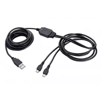 TRUST GXT 222 DUO Charge & Play cavo 2m nero, USB-A a Micro-USB, per controller Xbox One