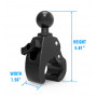 RAM Mounts RAP-404U Tough-Claw Base a morsa B Size con sfera da 1 pollice - nero