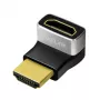 LogiLink AH0007A adattatore HDMI, angolare 270°, connettore maschio HDMI tipo A su femmina, 8K/60Hz, 48Gbit/s, HDMI 2.1, nero