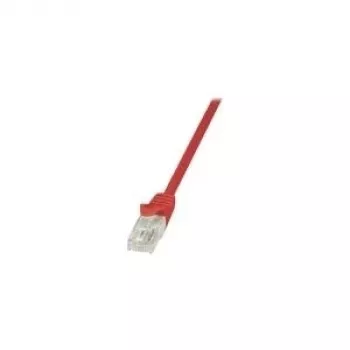 LogiLink CP1024U cavo patch CAT 5e U/UTP, 0,5 m, rosso, RJ45, snagless