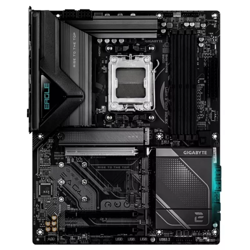 GIGABYTE X870E EAGLE WIFI7 scheda madre AM5 ATX, 4x DDR5, HDMI, DP, 4x M.2, USB4, Wi-Fi 7, 5GbE
