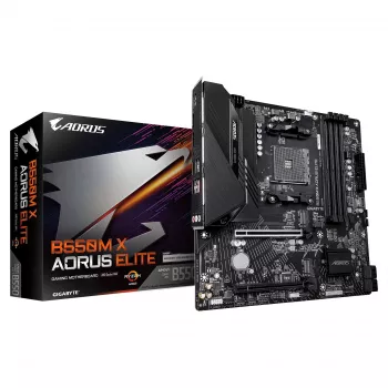 GIGABYTE B550M X AORUS ELITE scheda madre AM4 Micro-ATX, AMD B550, 4x DDR4, HDMI/DP, 2x M.2, 2.5GbE, Wi-Fi 6E