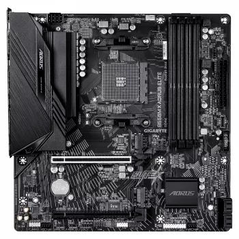 GIGABYTE B550M X AORUS ELITE scheda madre AM4 Micro-ATX, AMD B550, 4x DDR4, HDMI/DP, 2x M.2, 2.5GbE, Wi-Fi 6E