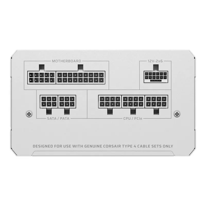 CORSAIR RMe White Series RM850e 2026 Cybenetics Platinum alimentatore ATX 850W completamente modulare