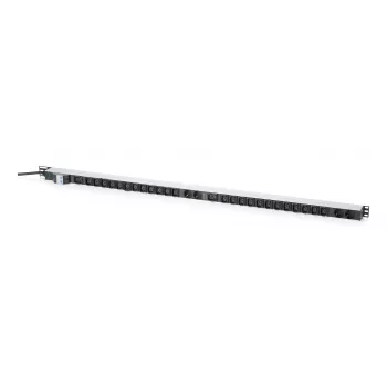 DIGITUS Basic IT PDU, monofase 32A, 24 x C13, 2 x C19, 4 x Schuko, cavo 3 m, connettore maschio IEC 60309 32A