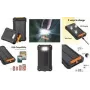 Power bank solare LogiLink 10000 mAh, 20 W, nero/arancione