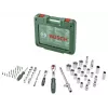 Bosch set da 60 pezzi di chiavi a cricchetto e a bussola con valigetta, 1/4 inch e 1/2 inch, coppia max. 768 Nm