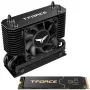 Team Group T-Force GC PRO 2TB M.2 2280 PCIe Gen5 NVMe SSD con dissipatore T-FORCE DARK AirFlow, nero