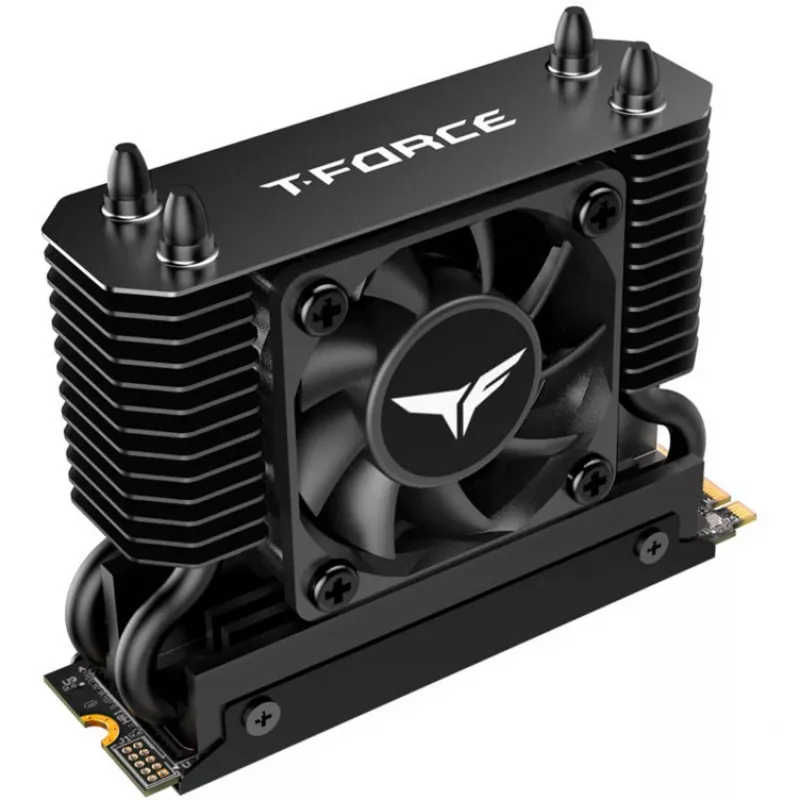 Team Group T-Force GC PRO 2TB M.2 2280 PCIe Gen5 NVMe SSD con dissipatore T-FORCE DARK AirFlow, nero