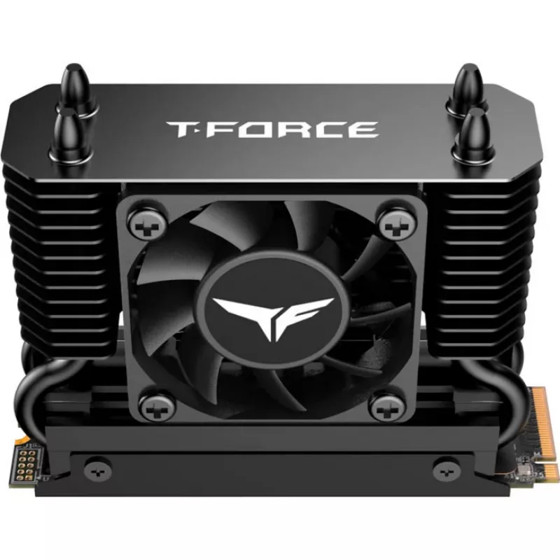Team Group T-Force GC PRO 2TB M.2 2280 PCIe Gen5 NVMe SSD con dissipatore T-FORCE DARK AirFlow, nero