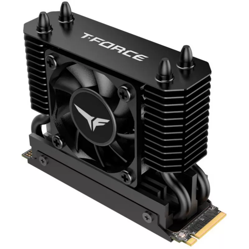 Team Group T-Force GC PRO 2TB M.2 2280 PCIe Gen5 NVMe SSD con dissipatore T-FORCE DARK AirFlow, nero