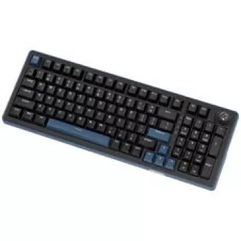 Ducky OK-M 98 tastiera gaming, layout 98%, hot-swappable, retroilluminazione RGB, ANSI US, switch lineari KTT Wine Red