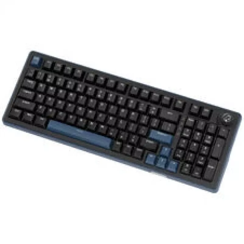Ducky OK-M 98 tastiera gaming, layout 98%, hot-swappable, RGB, ANSI - switch KTT Baby Blue