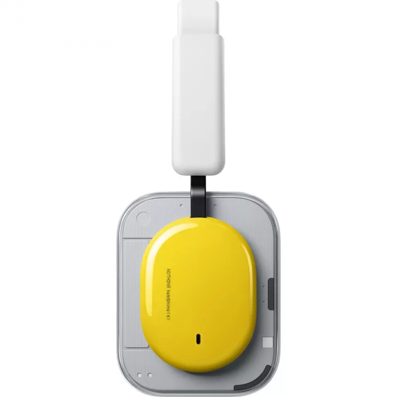 Nothing Headphone (a) cuffie over-ear gialle - Bluetooth 5.3, LDAC, ANC, batteria 42,5h