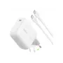 Belkin BOOSTCHARGE alimentatore USB-C GaN 100W con cavo USB-C a USB-C 1,5m - bianco