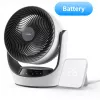 SwitchBot ventilatore intelligente a circolazione a batteria con 100 livelli di velocità, oscillazione orizzontale 90° e verticale 100°, Bluetooth e Wi-Fi (hub richiesto), bianco