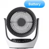 SwitchBot ventilatore intelligente a circolazione a batteria con 100 livelli di velocità, oscillazione orizzontale 90° e verticale 100°, Bluetooth e Wi-Fi (hub richiesto), bianco