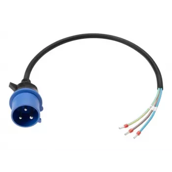 Anker SOLIX cavo di alimentazione IEC 60309 1P+N+E a estremità aperta, 32 A, 60 cm, blu